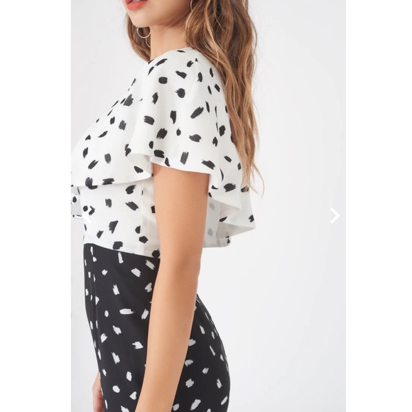 Beautiful Lavish Alice blue and Navy Printed dress - Picture 6 of 10